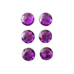 6 magnets diamant violet