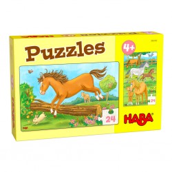 Puzzles 24 pièces chevaux
