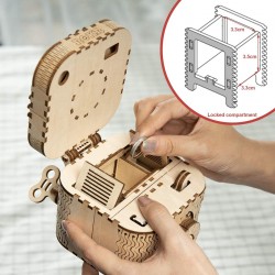 Treasure box maquette bois