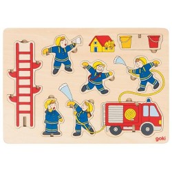 Puzzle à empiler pompier