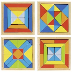 Puzzle bois forme et couleur