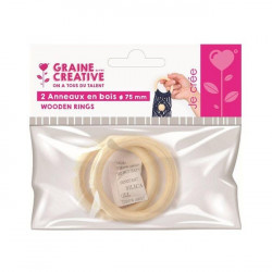 2 anneaux en bois