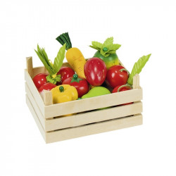 Fruits et légumes en bois