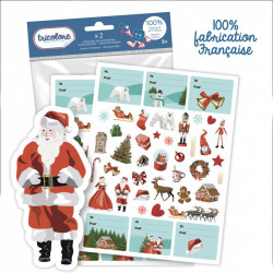 Lot de 95 gommettes de Noël