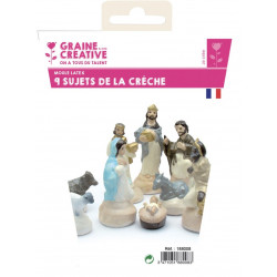 Moules latex, 9 sujets de crèche