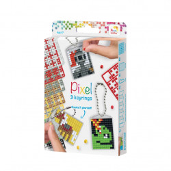 Kit 3 porte-clés Pixels - Aventure