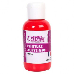 peinture acrylique, flacon 50 ml