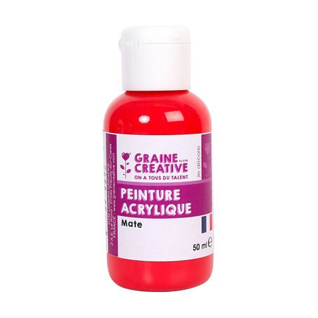 peinture acrylique, flacon 50 ml