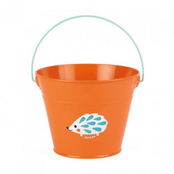 Seau en métal happy garden