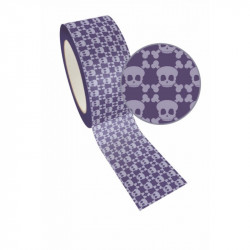 Ruban adhésif - violet tête de mort