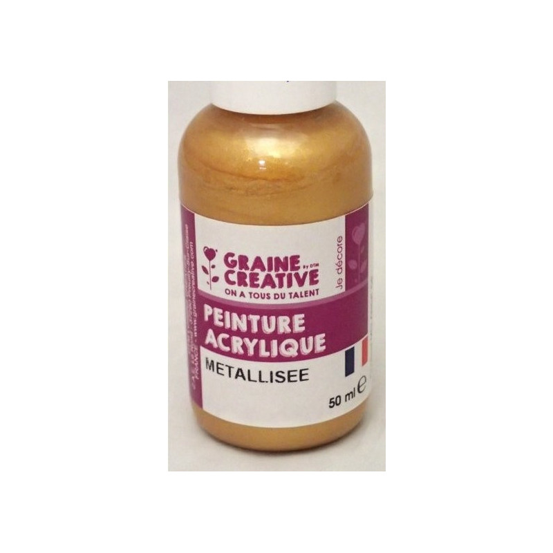 peinture acrylique, flacon 50 ml