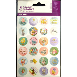 48 stickers de Pâques
