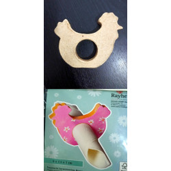 Rond de serviette poule