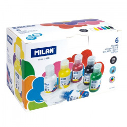 Boite gouache 6 couleurs 125 ml