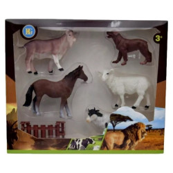 5 animaux de la ferme + clôture